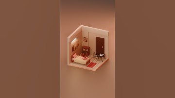 Personal Room - Isometric Render Blender 3D