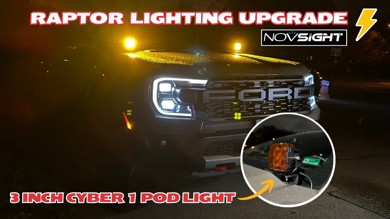 Ford Ranger Light Pod 2025 Ford Ranger Raptor Pod Light Install & AUX Switch Wiring | Step-by ...
