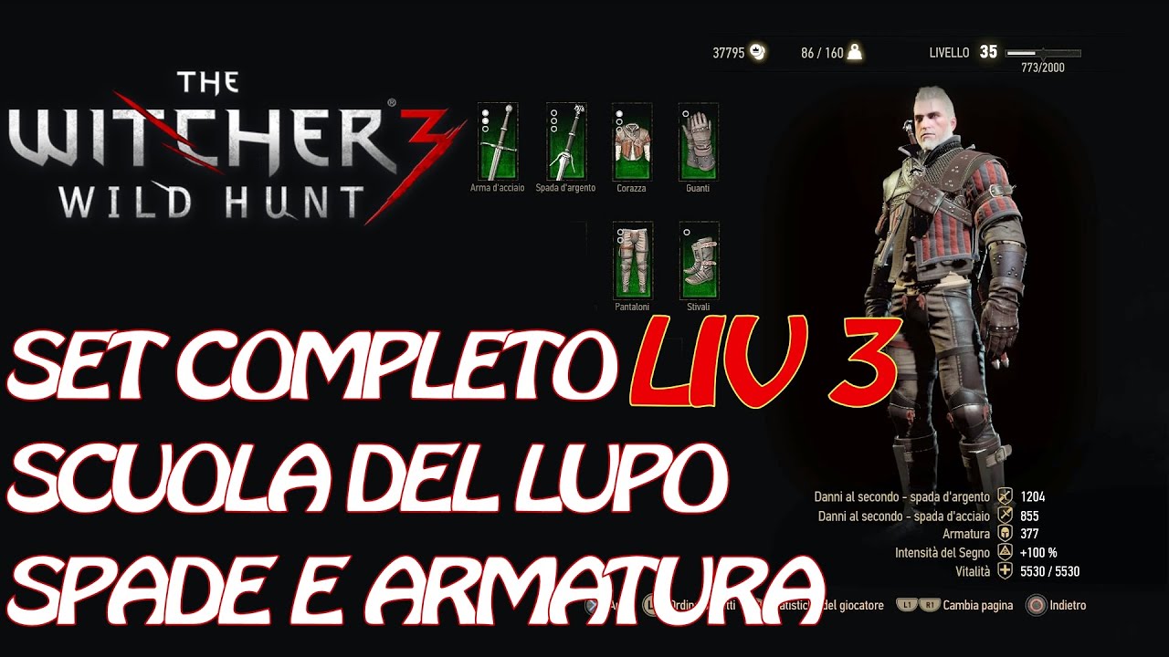 The Witcher 3 Armatura Del Lupo