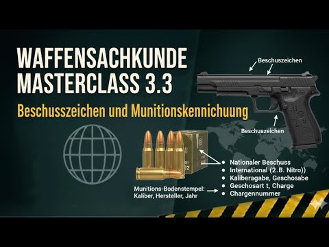 Beschusszeichen und Munitionskennzeichnung