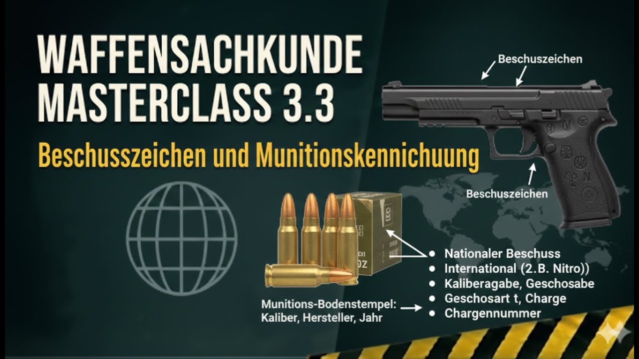 Beschusszeichen und Munitionskennzeichnung