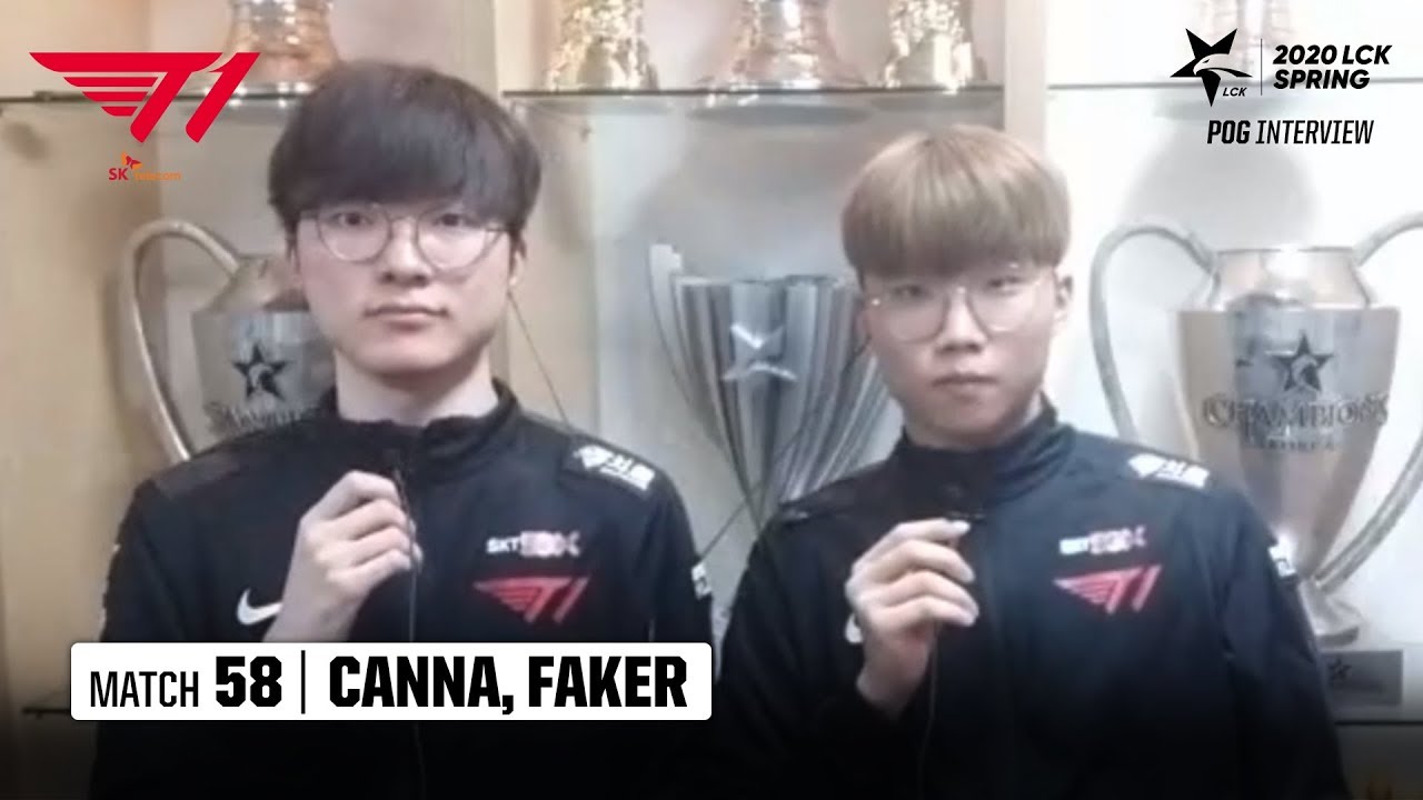 Interview with Canna, Faker | T1 vs HLE 03.29 | 2020 LCK Spring