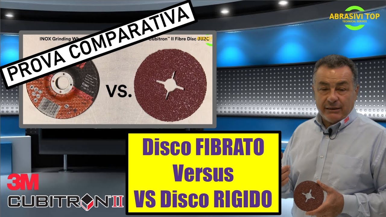 Prova comparativa: Disco Fibrato Cubitron II Versus Disco Rigido tradizionale.