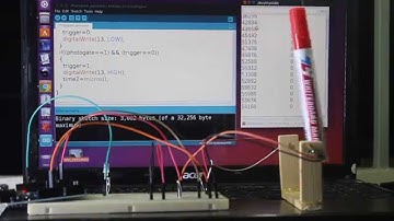 Simple photogate working with Arduino UNO R3
