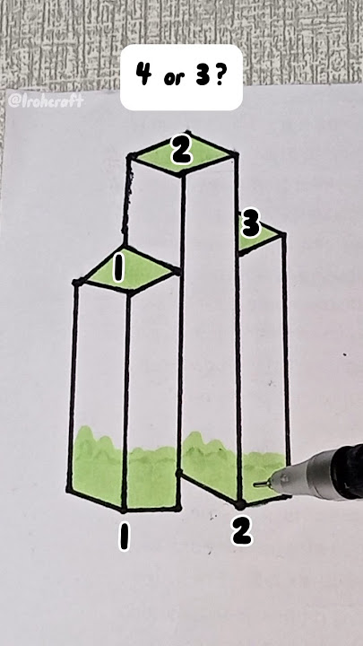 4 or 3? #shorts #trending #youtubeshorts #3d #drawing
