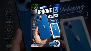 Blue iPhone 13 Unboxing 💙 | Clean Look &amp; First Impression #iphone13 #iphone #amazonindia