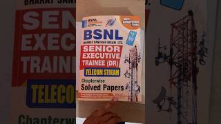 BSNL SENIOR EXECUTIVE TRAINEE (DR) | SET-Telecom Stream #govtjobs #exampreparation #bsnl #govtexam