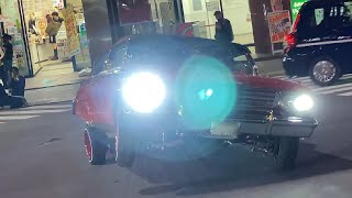渋谷ローライダー アメ車カスタムカー ローライダーshibuya Nightアメ車lowrider ストリートパフォーマンス 22 03 05 Youtube