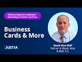 Hello, in this segment from our Effective Digital & Traditional Marketing for Small Law Firms webinar, David Wolf will explore marketing assets like business cards, promotional gifts, books and more....