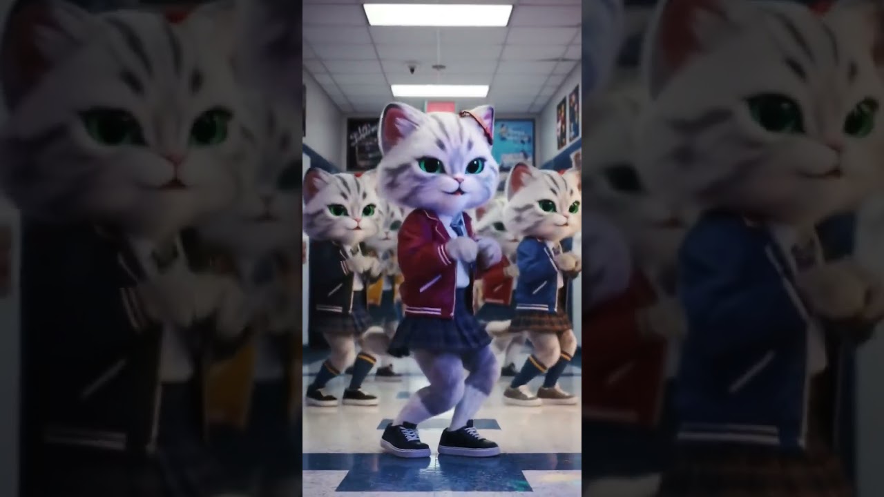 Cute Kitten Collage Dance  