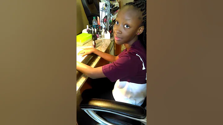 Getting my nails done for my Birthday