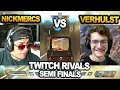 TSM Verhulst team vs Nickmercs team in SEMIFINALS $200,000 TWITCH RIVALS!! ( apex legends )