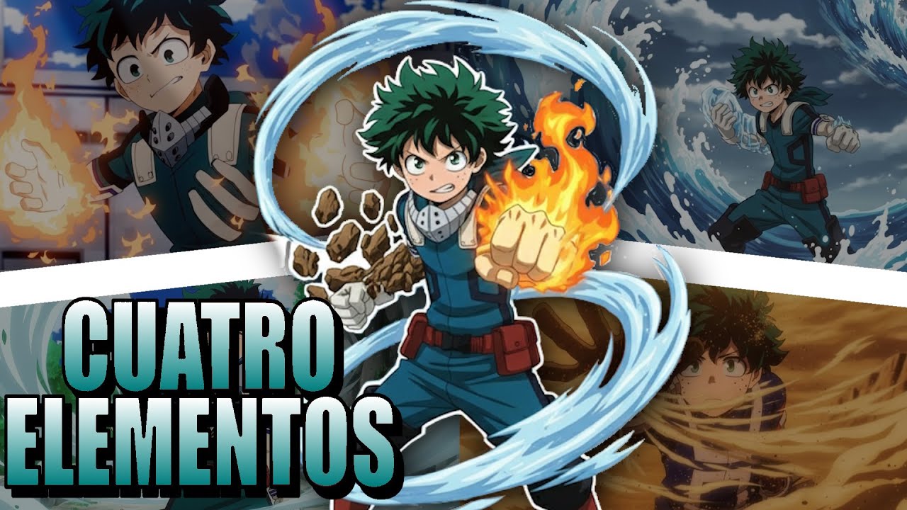 QHPS Deku Tenia Un Quirk De Cuatro Elementos : Tierra, Agua, Fuego y Aire?