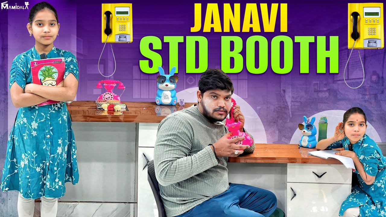 Janavi STD BOOTH ||comedy videos || rider mallesh atoz || janavi funny videos 