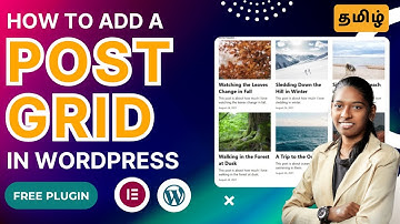 🔥How to add Wordpress Post Grid Tutorial Tamil 2025 | Elementor post grid layout FREE plugin🎯