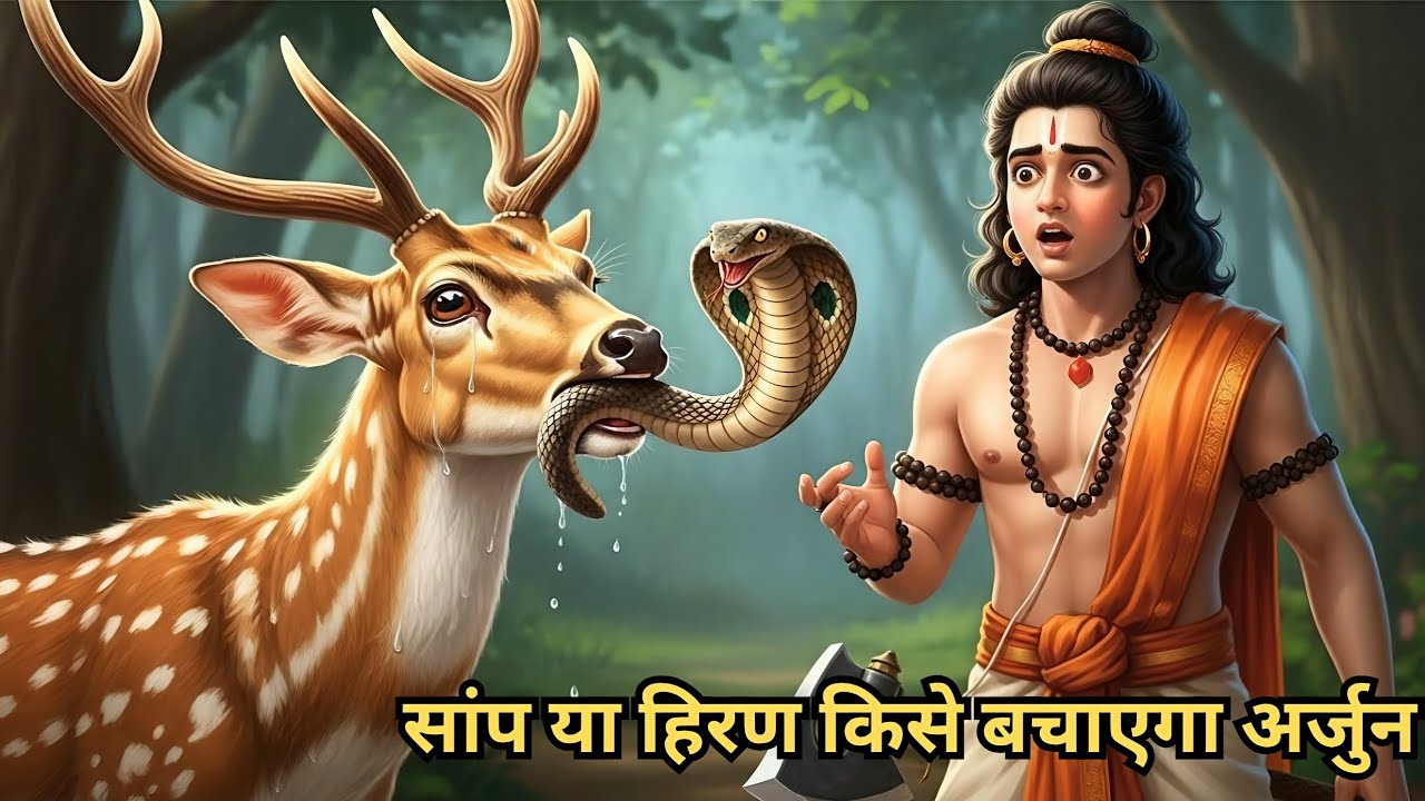 "सांप या हिरण: किसे बचाएगा अर्जुन? | जादुई आईने का रहस्य"Hindi Kahaniya