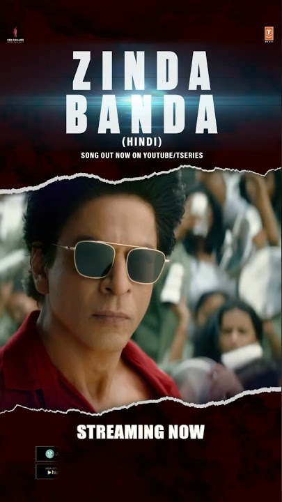 #ZindaBanda is now streaming on audio platforms #Jawan releasing on 7.09.23 Hindi,Tamil&Telugu