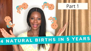 4 NATURAL BIRTHS NO PAIN RELIEF Supernatural Childbirth Positive labor and delivery with Fibroid