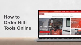 How to Order Hilti Tools Online
