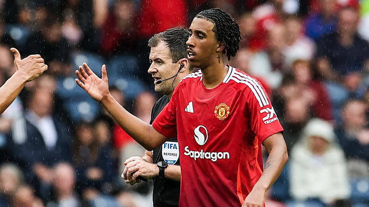 Leny Yoro Manchester United Debut vs. Rangers 2024/25