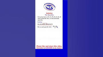 Statistics: Quartiles of Ungrouped Data Part 2