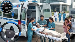Simulator Penyelamatan Ambulans Kota Nyata 3D - Mengemudi Ambulans Darurat 911 AS 2026 - Gameplay... screenshot 2