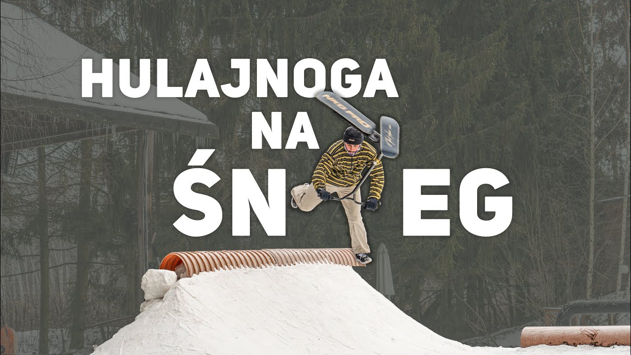 Tricki na zimowej hulajnodze to inny poziom
