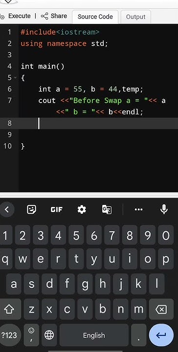 C++ Program in Swap two numbers | Swap two numbers in C++ | Swap Number ...