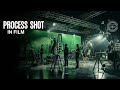What does a process shot in film involve