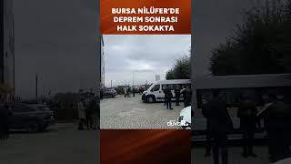 Bursa Nilüferde Deprem Sonrası Halk Sokağa Çıktı