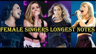 Celebrity LONGEST NOTES -Famous Female Singers Net Worth