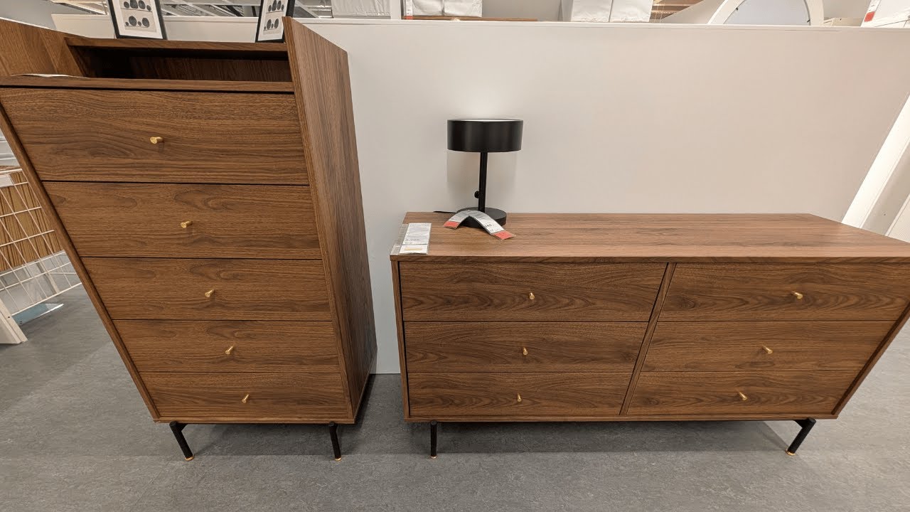 brown malm dresser IKEA RÅDMANSÖ Series – 4 & 6 Drawer Dressers in Real Life Color:Butter sensitive dimming. Woking LEAU DIVINE SATIN CORSET