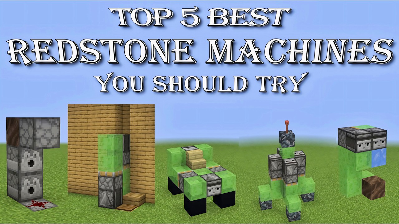 TOP 5 BEST Redstone Machines You Must Build In Minecraft! (2026) - YouTube