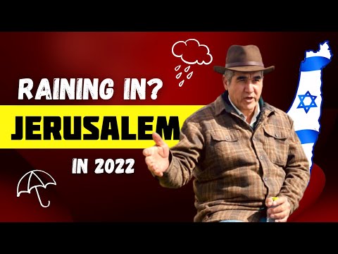 What Does Jerusalem Look Like in the Rain? Israel People in Streets Pre Purim Holiday 2022