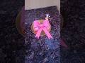 how to make bow🩷#shorts #viral #cake #bow #pink #birthday #barbie #doll #new #yt #trending #food