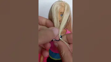 عمل تسريحة لشعر الباربي سهلة Easy Barbie Hair Style 