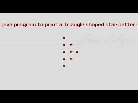 #java program to print triangle shaped star_pattern 2 #javatutorials #qsn8
