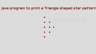 Program To Print Triangle Shaped Starpattern 2