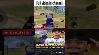 Pro Player Sensitivity🔥|Zero Recoil|Pubg Shorts #pubg #pubgmobile #bgmi