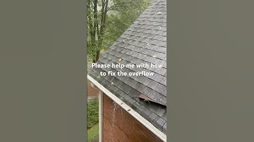 Could you help me with some solutions to fix the gutter water overflow.