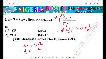 if a = 3 + 2 √ 2 then the value of (a⁶+ a⁴+a²+ 1) / a³