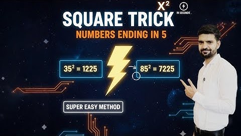 🔥 SQUARING TRICK! |💫 Square of Any Number Ending with 5 in 2 SECONDS!!!✋ (Vedic Math Shortcut)