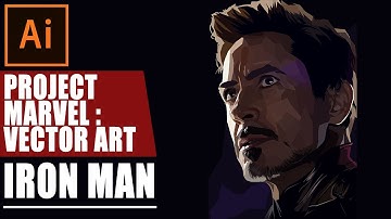 PROJECT MARVEL : VECTOR ART | IRON MAN (SPEED ART) #1