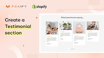 [Legacy Editor] Create a Shopify Trust-Building Testimonial Section | Foxify Page Builder Tutorial