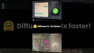 HuggingFace 🤗 Diffusers is ~3x faster than comfyUI.🎵