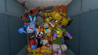 EXPLODING RUBY FNAF Security Breach ANIMATRONICS In Garry's Mod!