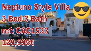 CAC1533 129,995€ Neptuno Deluxe style villa with 3 bedrooms, 3 bathrooms.  PROPERTY SPAIN