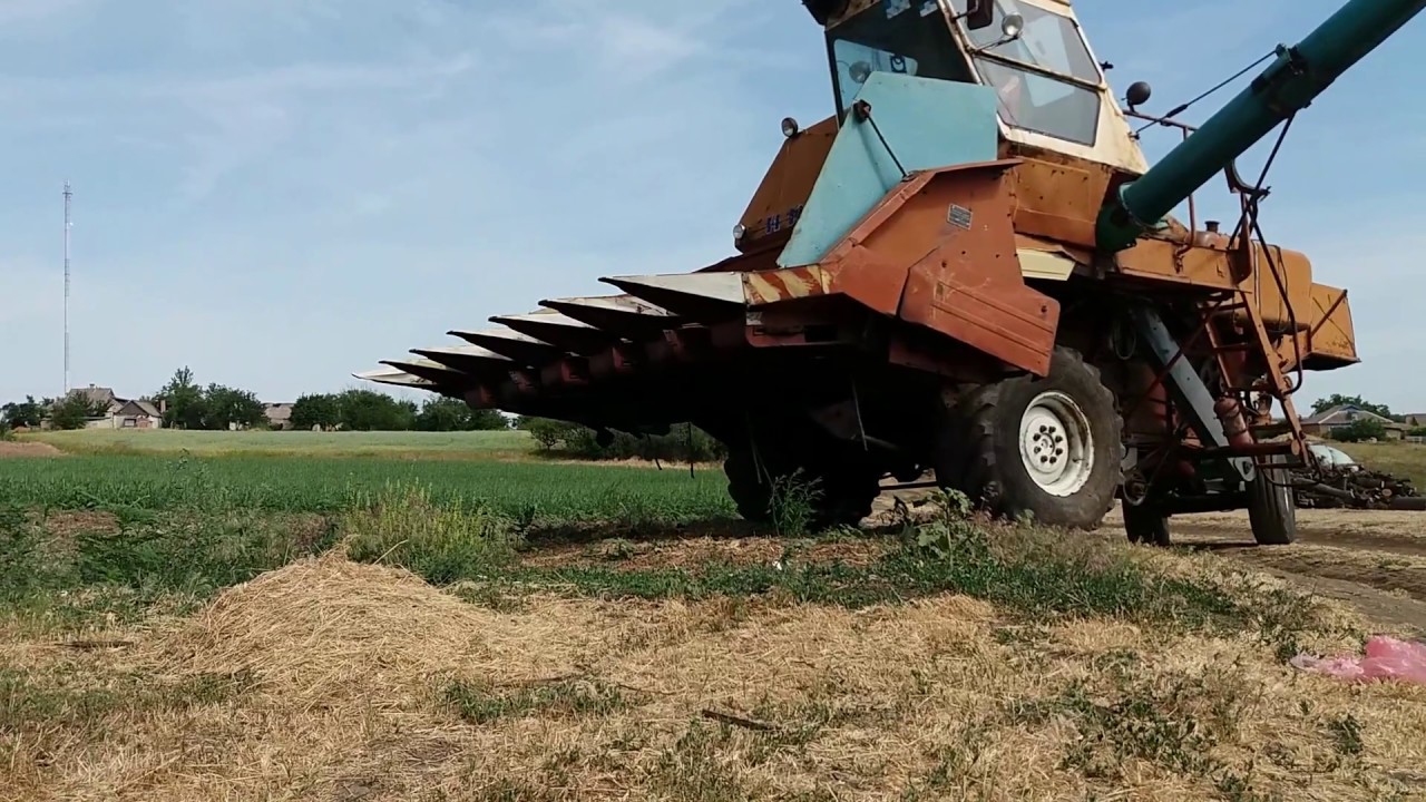 Уборка комбайном видео. Комбайн Нива ск5 уборка. Ск5 Нива с жаткой ПСП 1.5. Жатка для уборки подсолнечника Нива ск5.