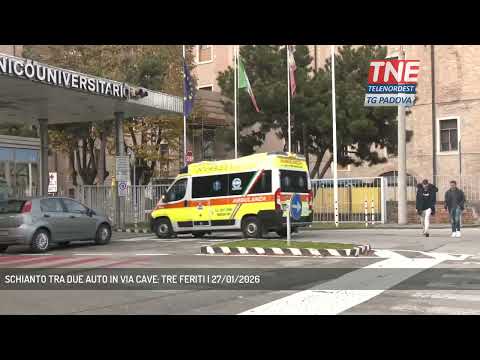 Video SCHIANTO TRA DUE AUTO IN VIA CAVE: TRE FERITI | 27/01/2026