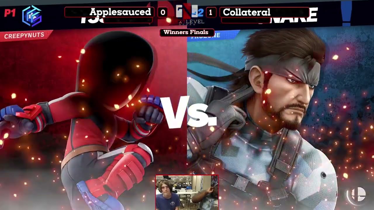 Smash @ TNLG 40 - WF - Applesauced (Mii Brawler) vs. Collateral (Snake) - SSBU